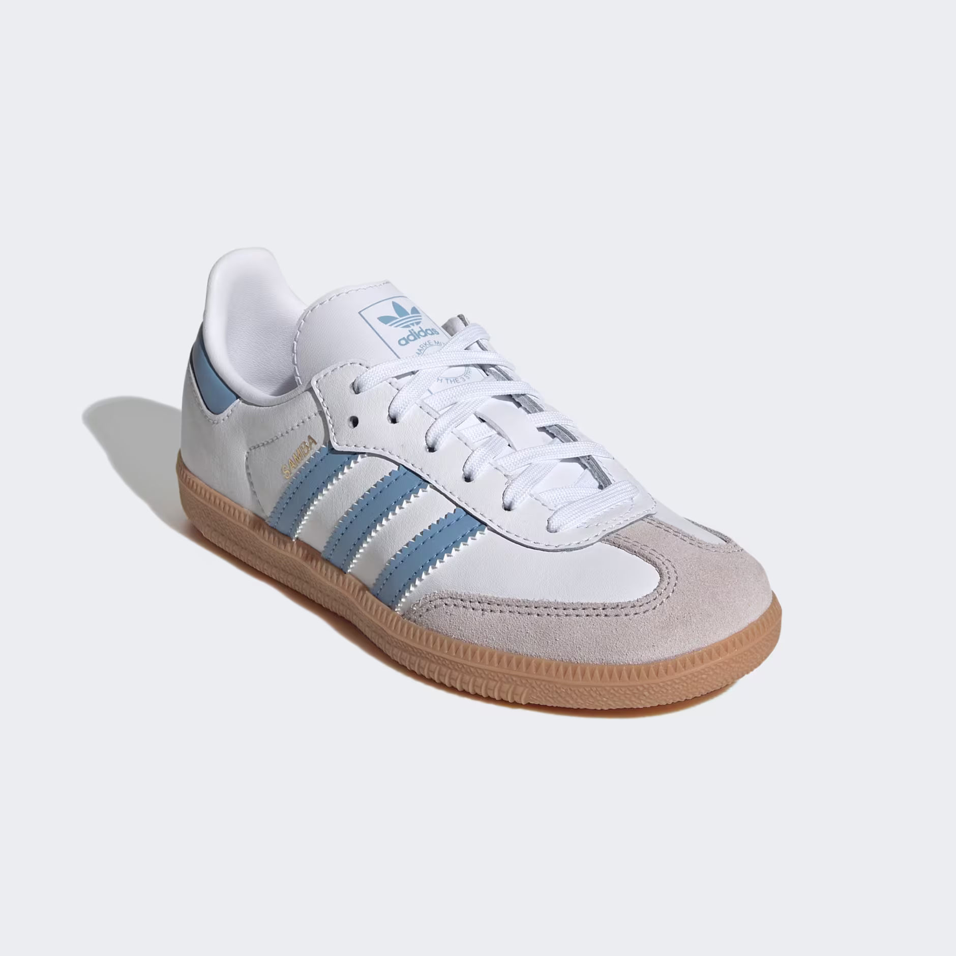 ADIDAS SAMBA OG "WHITE / HALO BLUE" - Image 5