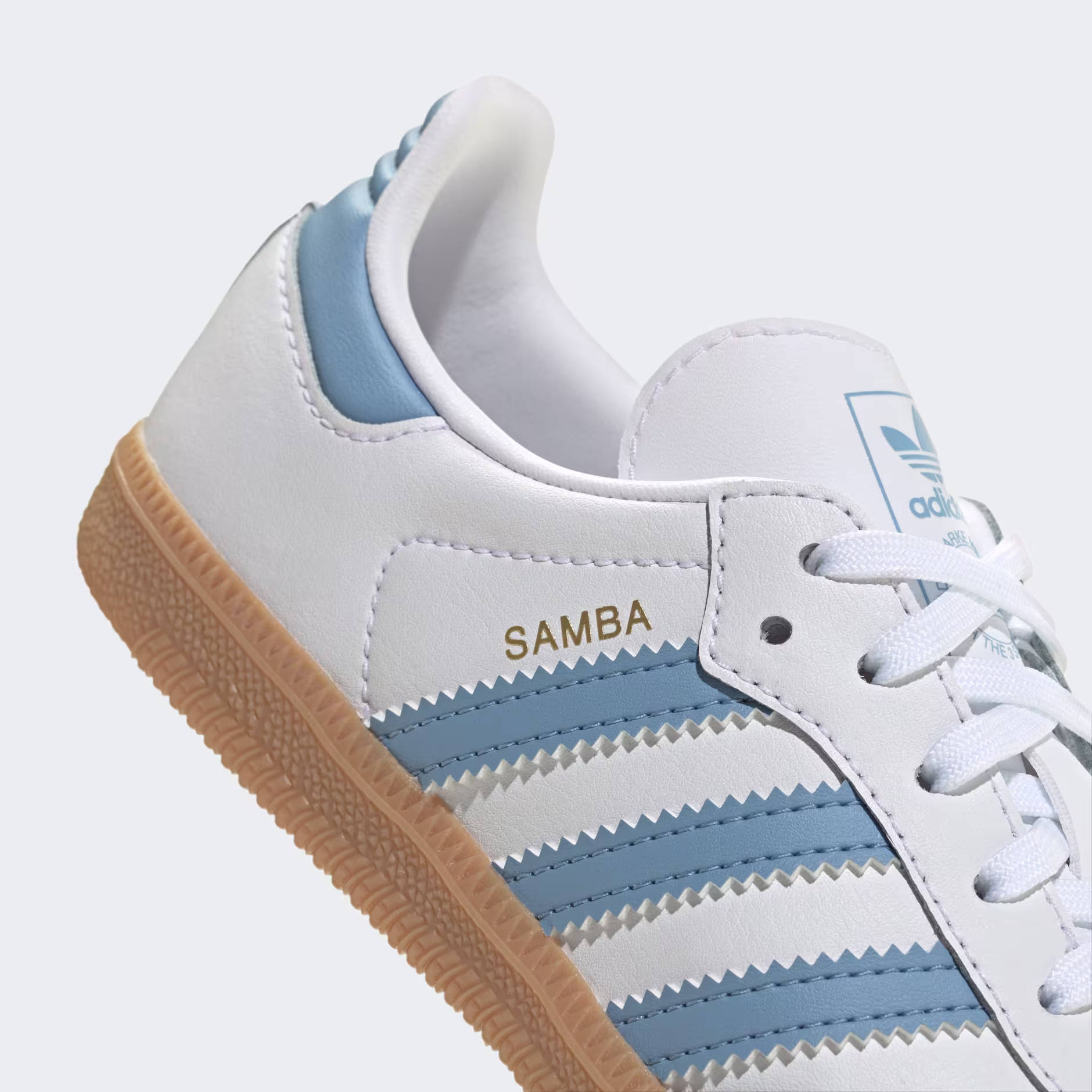 ADIDAS SAMBA OG "WHITE / HALO BLUE" - Image 3