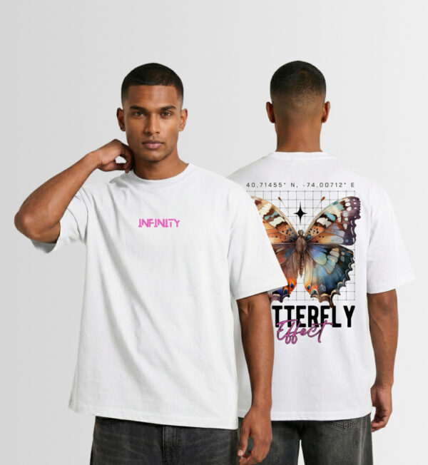 Infinity over size T-shirt White